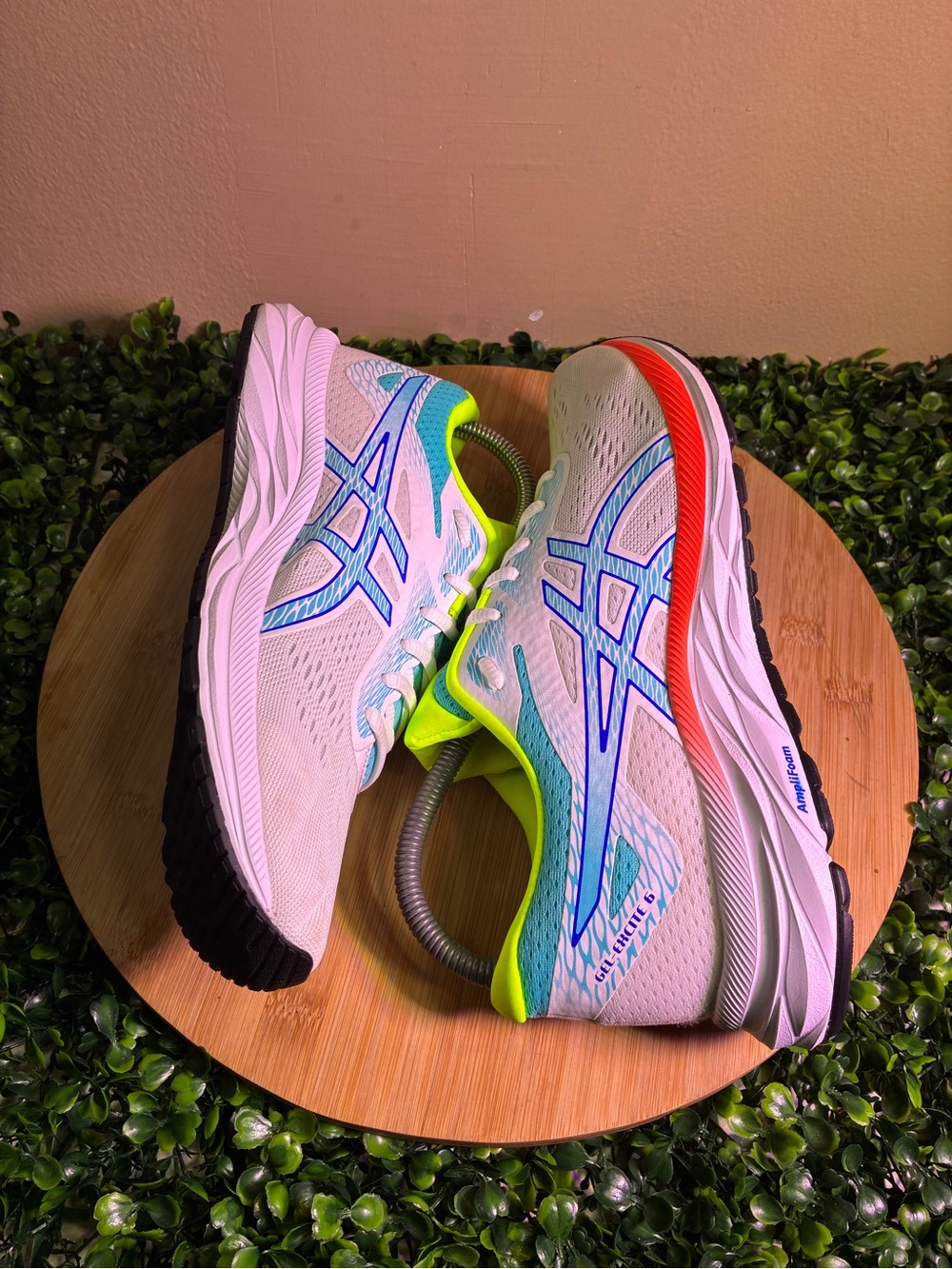 🔥 ASICS GEL-EXCITE 6 SP WHITE ORANGE NEON ATHLETIC RUNNING SHOES WMNS SZ 8.5 - Picture 7 of 9